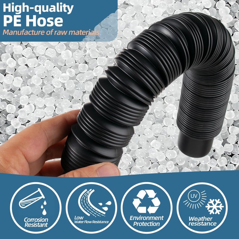 XCWT Rain Barrel Hose Connector Kit Link 2 Rain Water Barrels to Store More Rainwater for Home Garden Outdoor Chores, With Hole Saw and Gaskets - Image 5